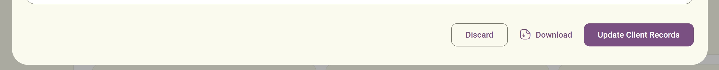 Apply Extracted Data to Client Profile screenshot